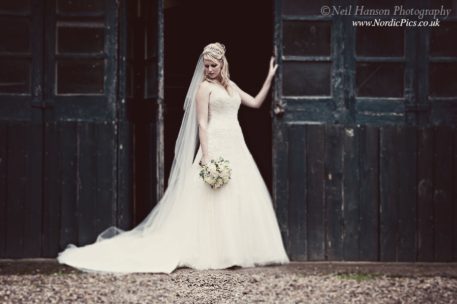 Bride portraits at The Bay Tree Hotel in Burford
