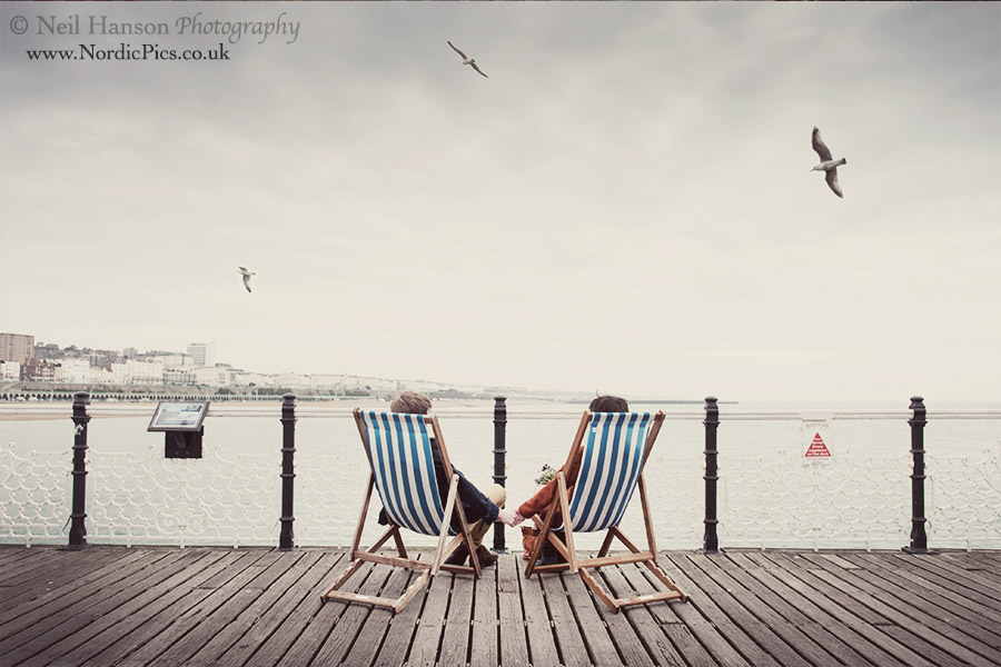 Brighton Beach & seafront engagement & pre-wedding portrait photography by neil hanson