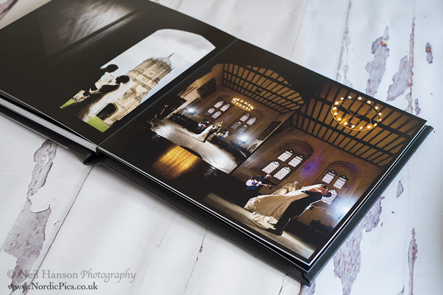 Contemporary Wedding Albums by Oxford Wedding photographer Neil Hanson