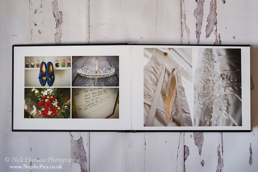Contemporary Wedding Album with metal front cover