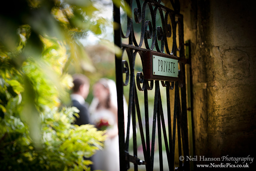 Beautiful extensive gardens of Caswell House are perfect for your Wedding day photography by Neil Hanson