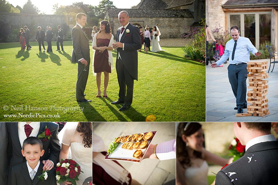Late afternoon sunshine at a September wedding at caswell House by photographer Neil Hanson
