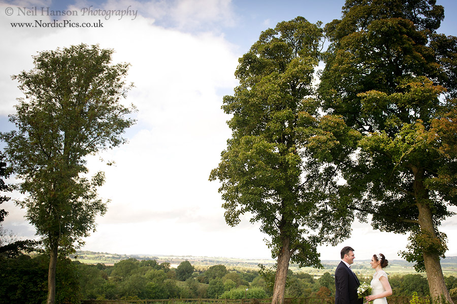 The kissing trees at The Feathered Nest Country Inn Wedding Day