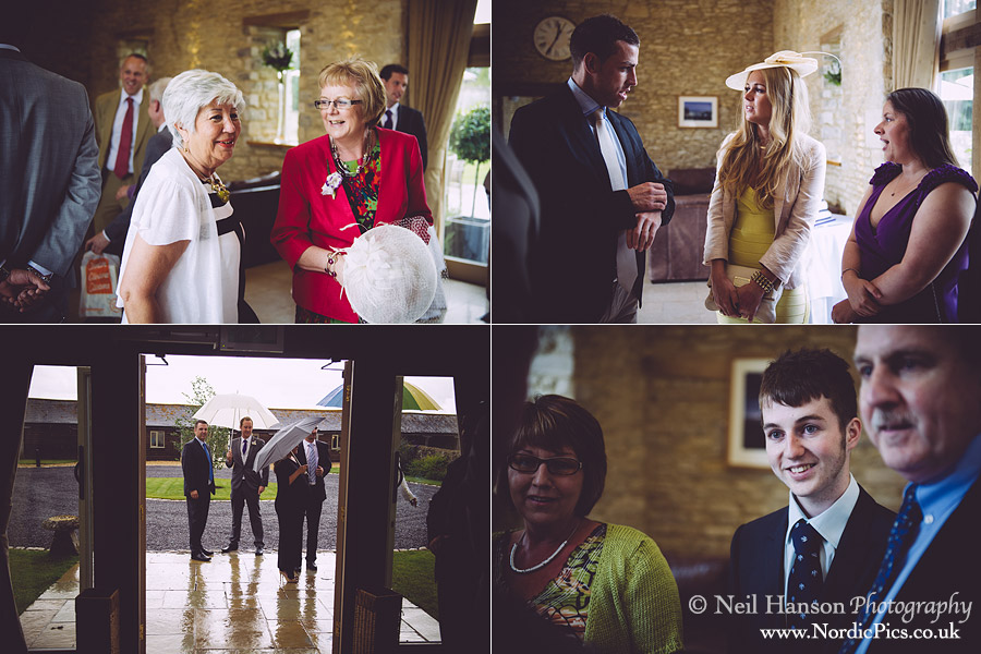 Guests arriving for a Wedding ceremony at Caswell House