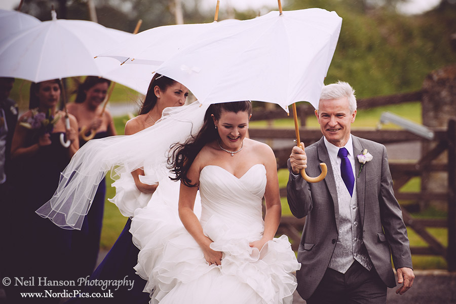 Wet & Windy Weather for Ali & Steves Wedding at Caswell House