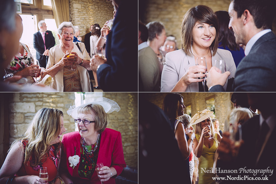 Wedding Guests at Caswell House in Oxfordshire