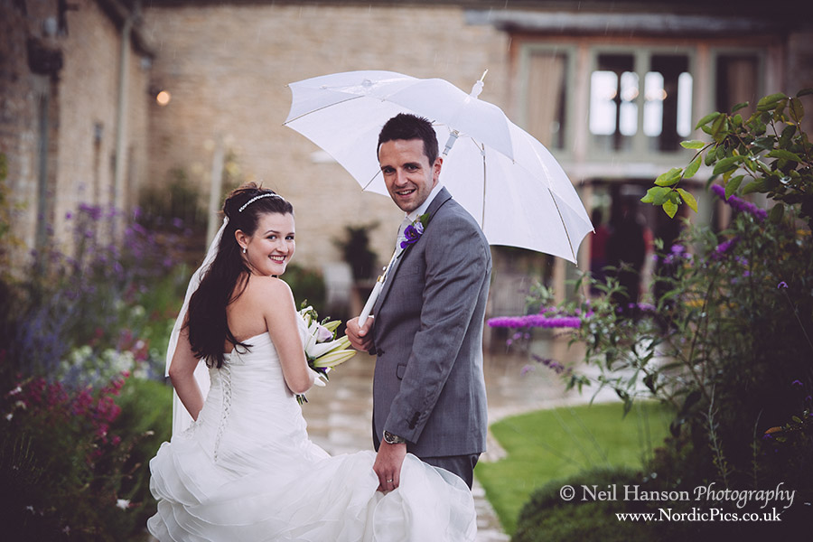 Weddings in the rain at Caswell House