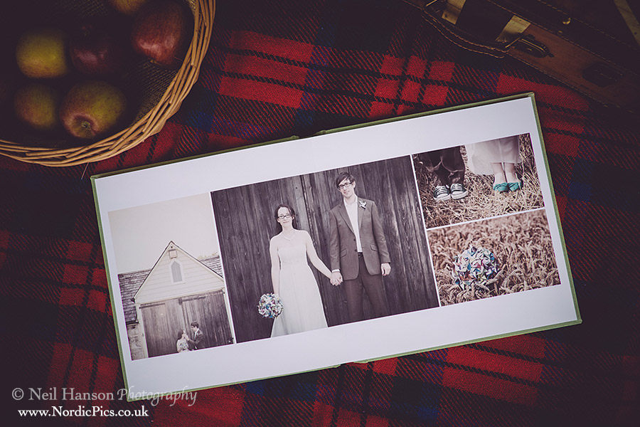 Vintage fine art wedding albums at Friars Court by Neil Hanson Photography
