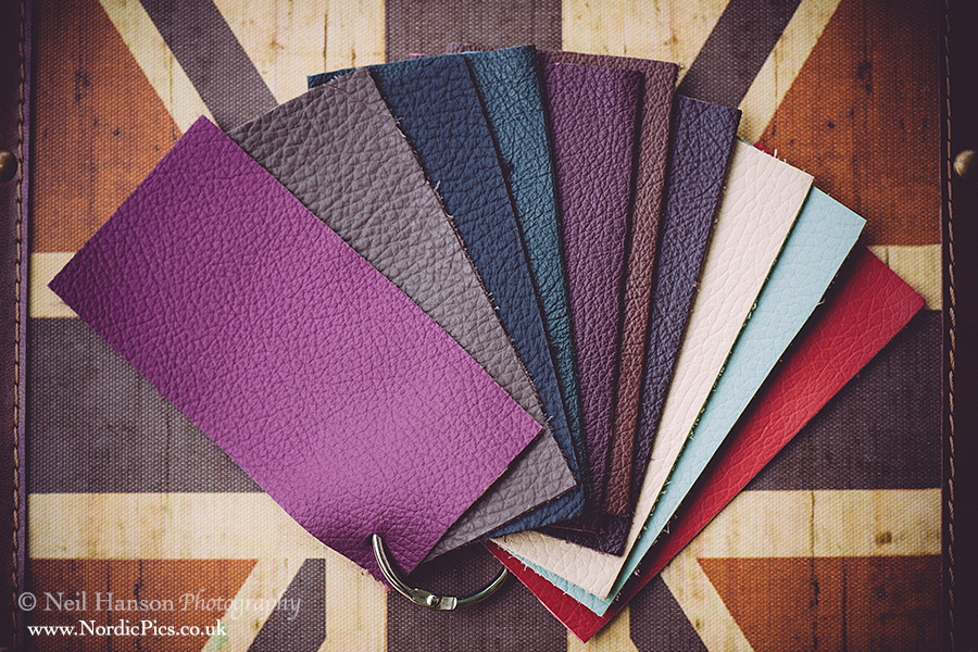 Leather colours available for Folio Fine Art Wedding Albums