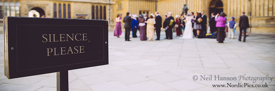 Wedding Photography at the Divinity School Oxford
