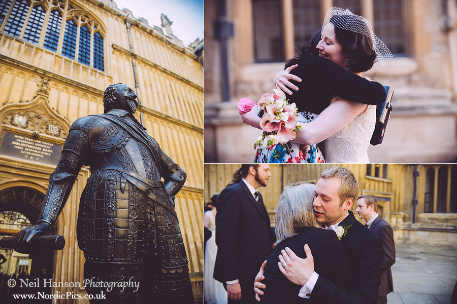 Documentary Wedding Photography at The Divinity School Oxford