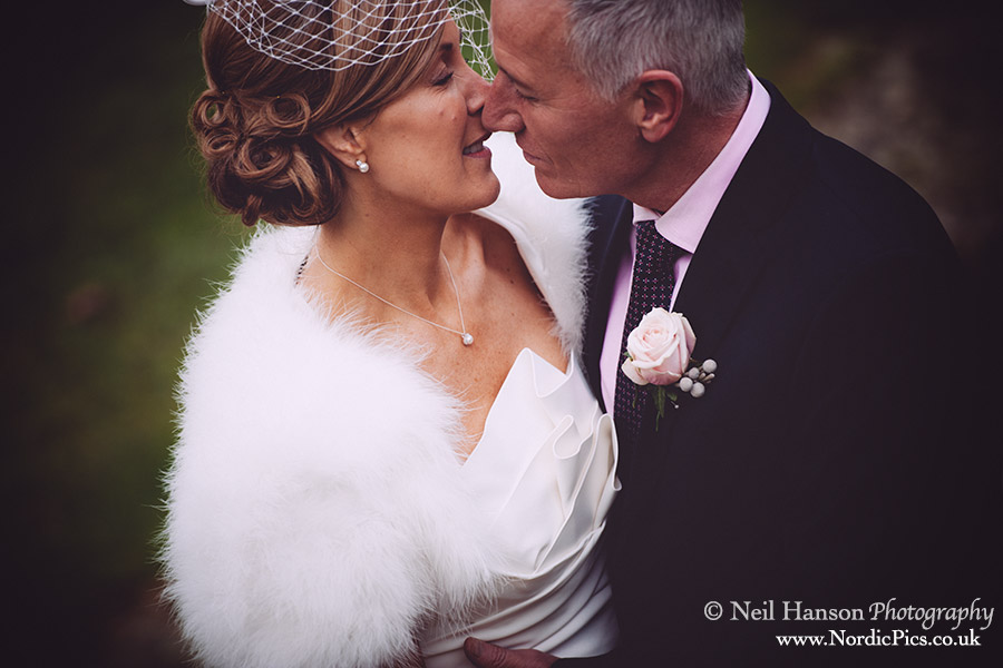 Intimate Bride and Groom portraits at Buckland Manor
