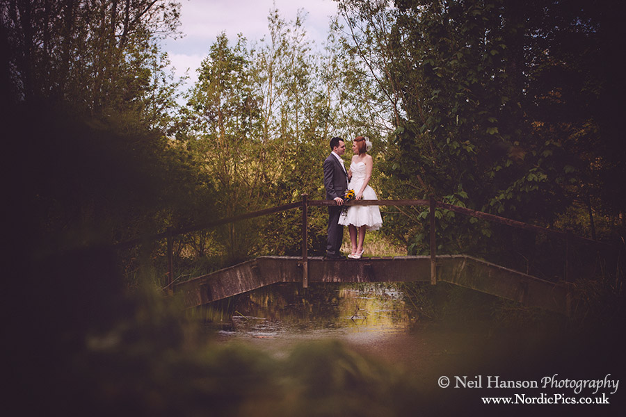 Bride and Groom at their Great Barn Wedding in Oxfordshire