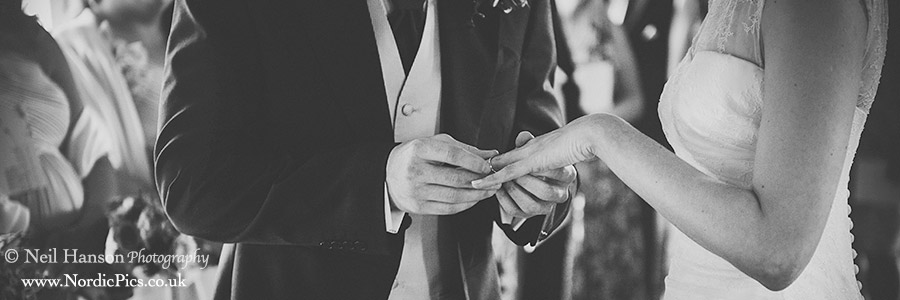 Bride and Groom exchange rings