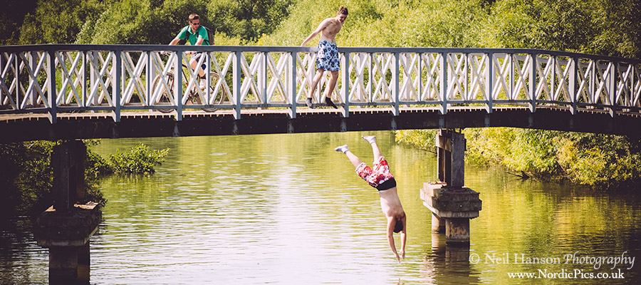 Jumping into The River Thames Oxford