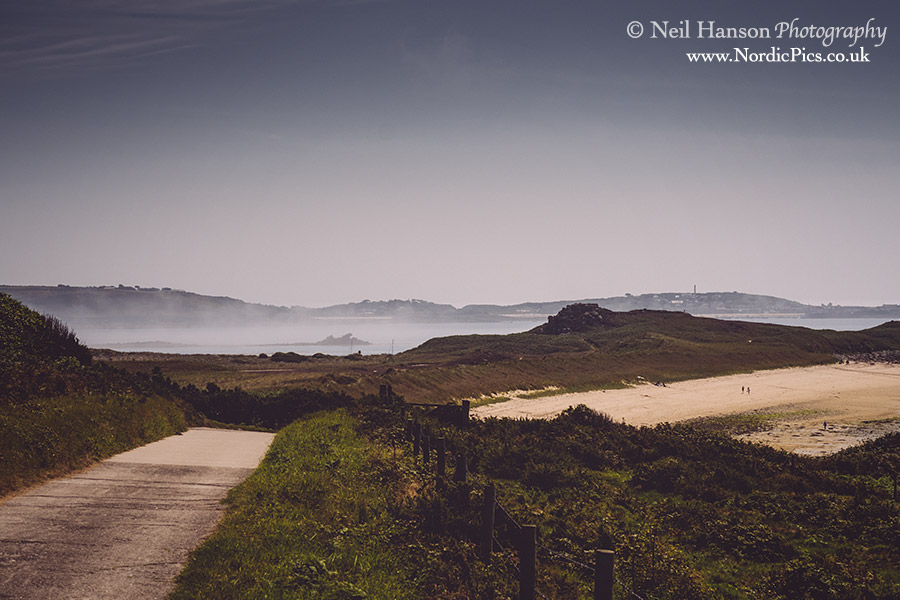 Sea mist rolling into the Isles of Sccilly between St Marys and Tresco