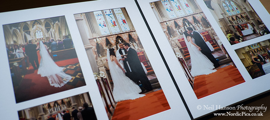 Matted traditional Wedding albums in a modern style by Neil Hanson Photography