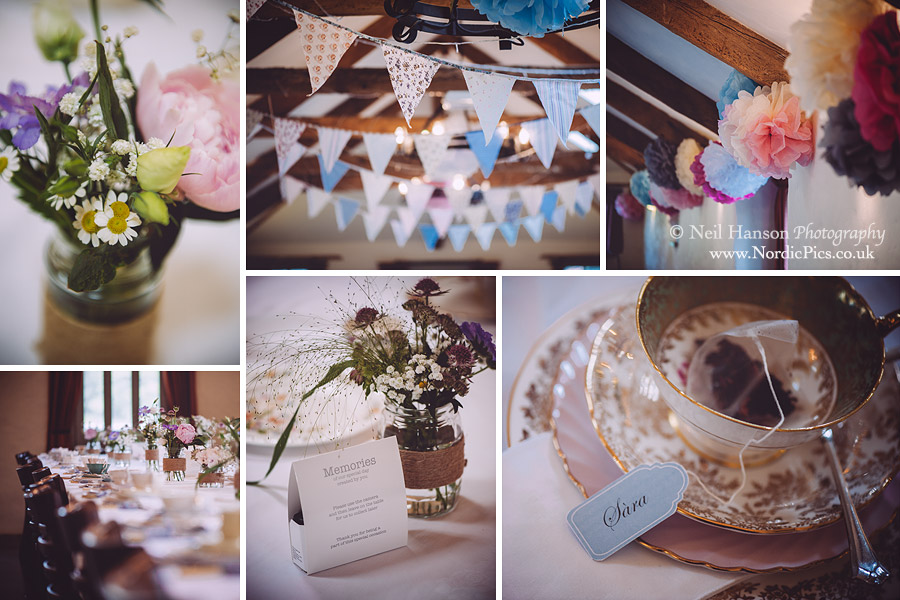 Coombeshead Wedding reception details