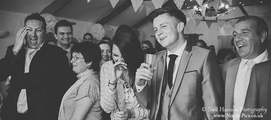 Wedding day speeches at a Coombeshead wedding