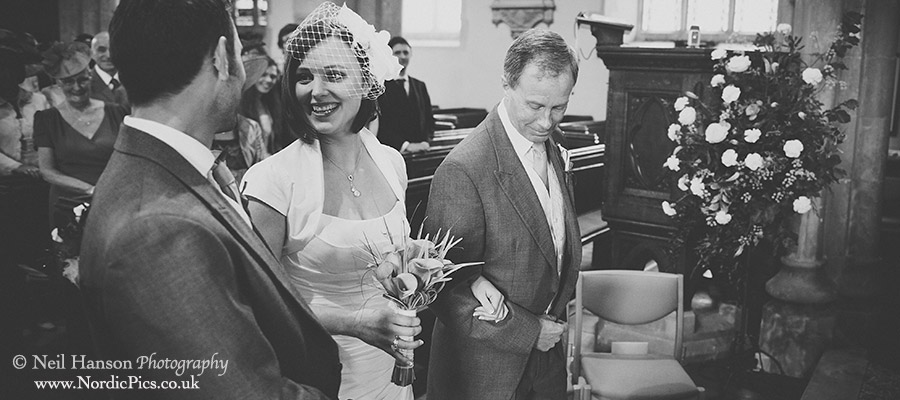 Bride and Groom meet for the first time on their Wedding day at Westerham Church