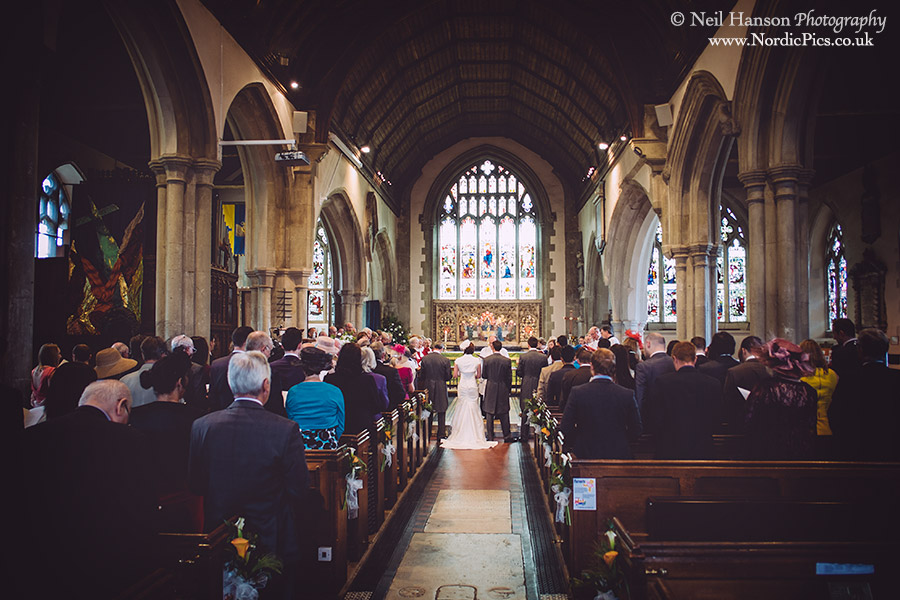 Wedding ceremony at Westerhm Church in Kent