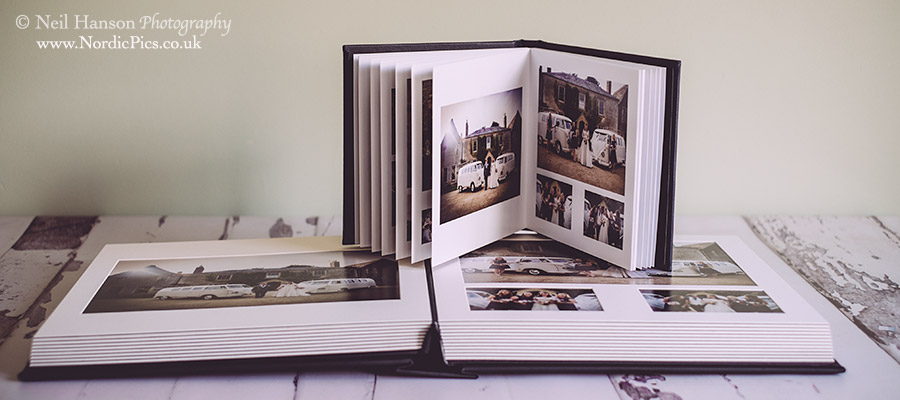 Contemporary matted wedding albums by neil hanson photography