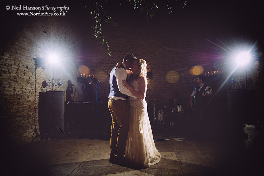 Bride and Groom first dance at Cripps Stone Barn Wedding