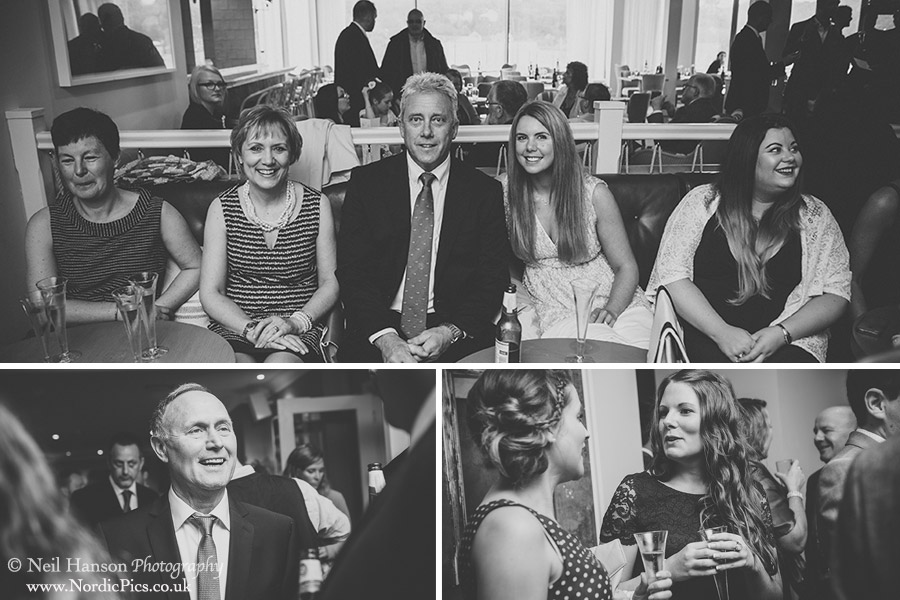 Wedding guests  at Salcombe Harbour Hotel