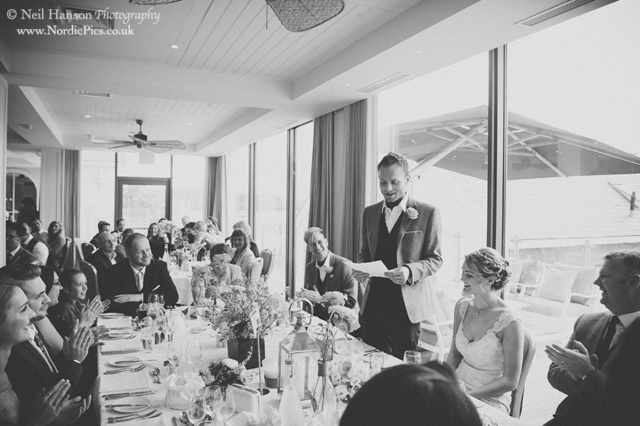 Grooms speech at Salcombe Harbour Hotel Wedding