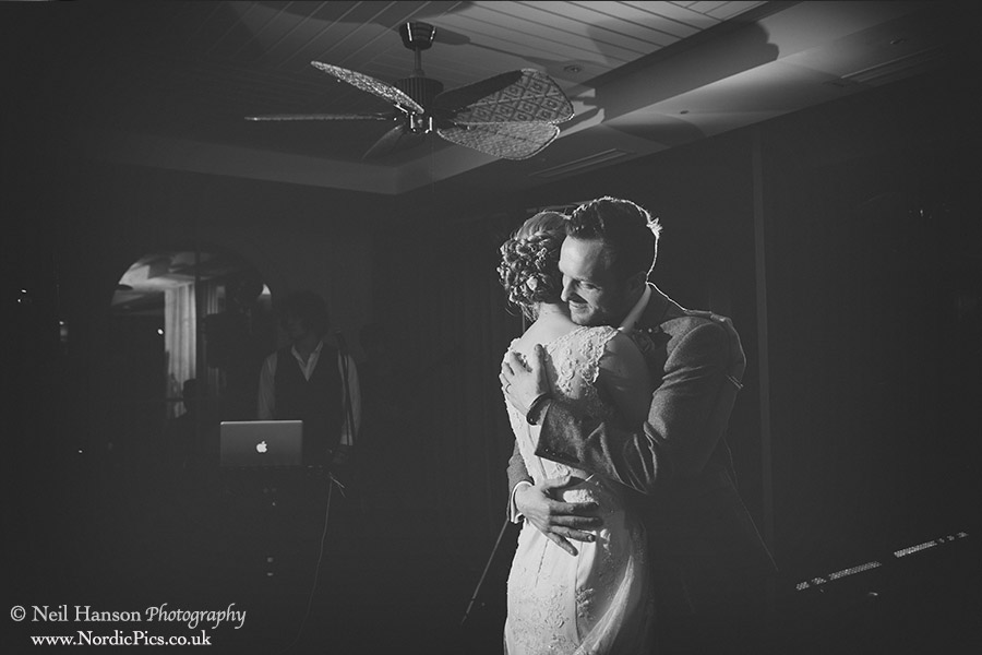 Bride and Grooms first Dance at their Wedding at Salcombe Harbour Hotel
