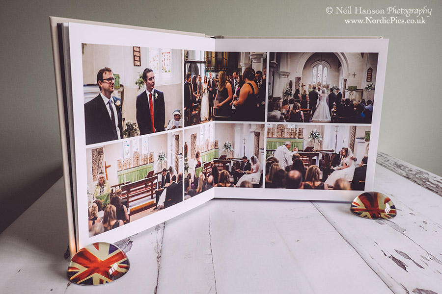Contemporary flush mounted wedding albums by neil hanson photography