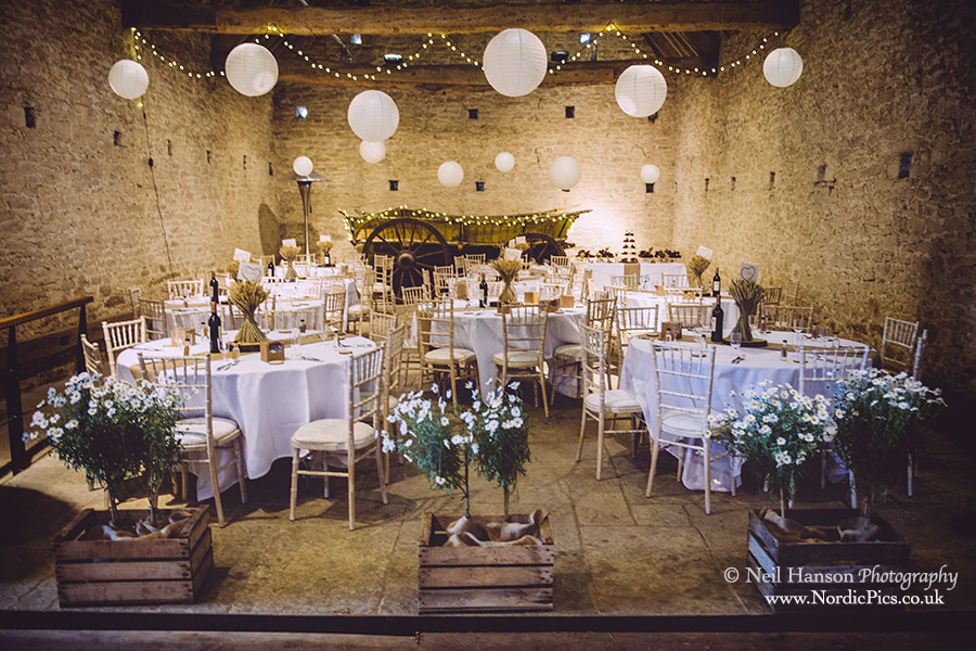 Wedding breakfast room at Cogges Farm Museum