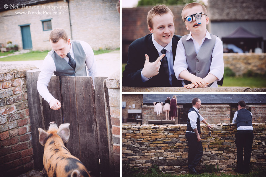 Guests at Cogges Farm Wedding