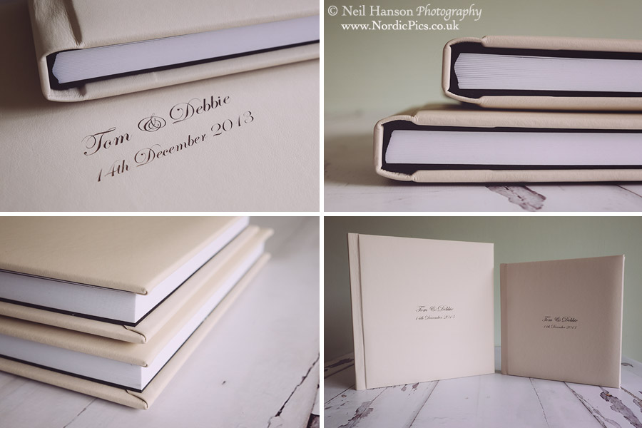 Antique White flush mooted wedding albums by neil hanson photography