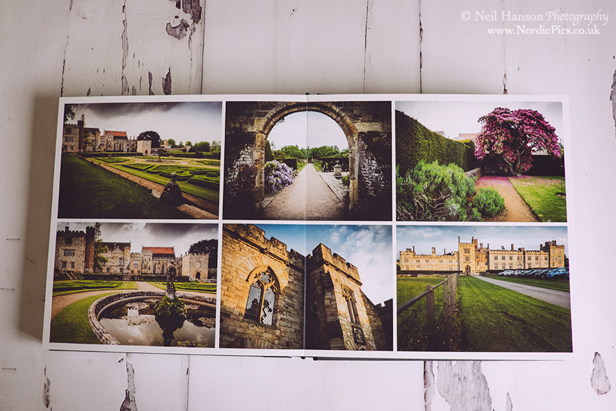 Stunning grounds of Penshurst Place shown in Suzanne & Neils Wedding Album