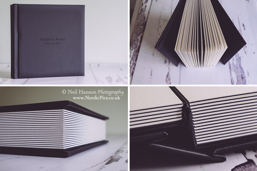 Traditional wedding albums in a modern style by neil hanson photography