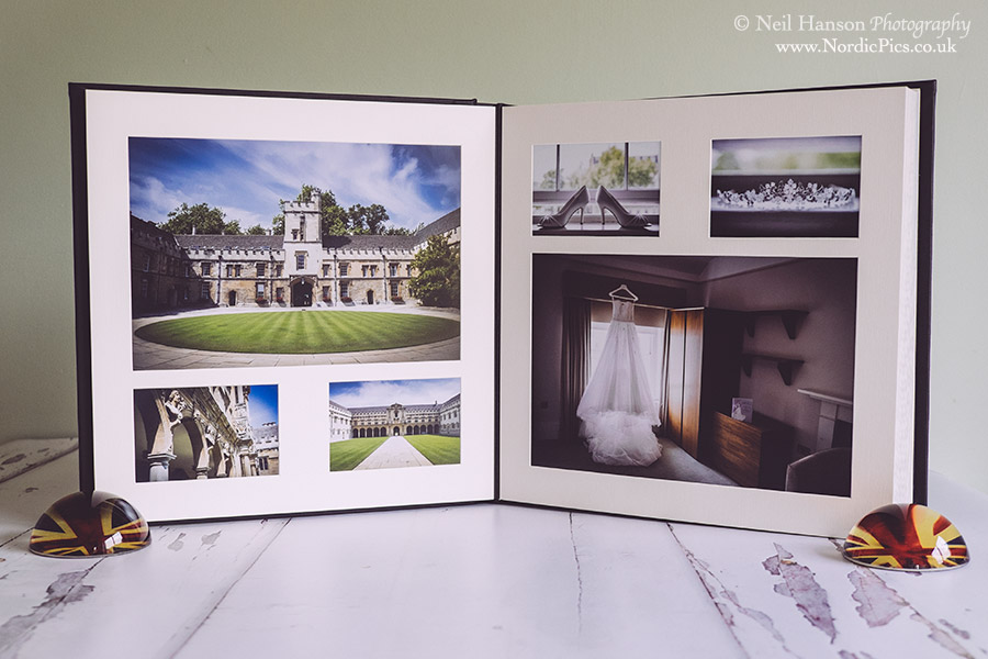 St Johns College Oxford Wedding albums by Oxfordshire photographer Neil Hanson