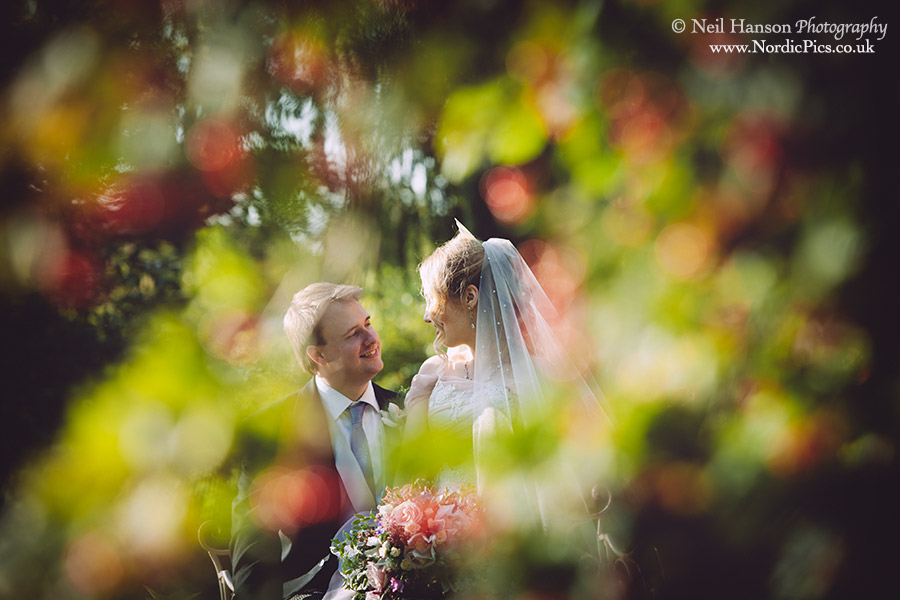 Creative Wedding portraits at Worton Park in Oxfordshire by Neil Hanson Photography