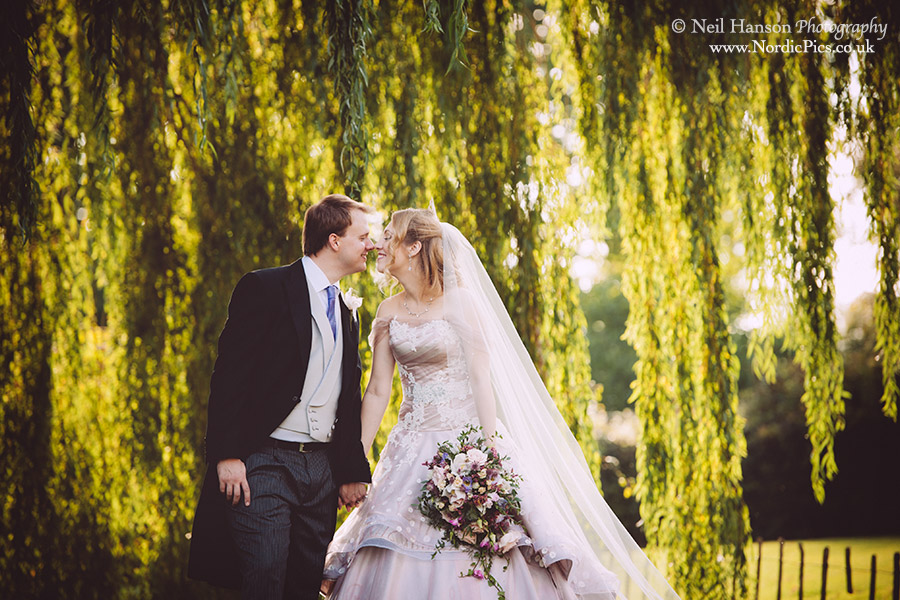 Mia & Graeme on their Wedding day at Worton Park Oxfordshire