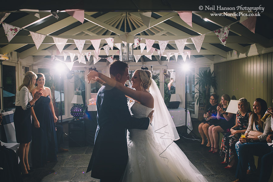 Vicky & Matts first dance at The Bay Tree Hotel Wedding