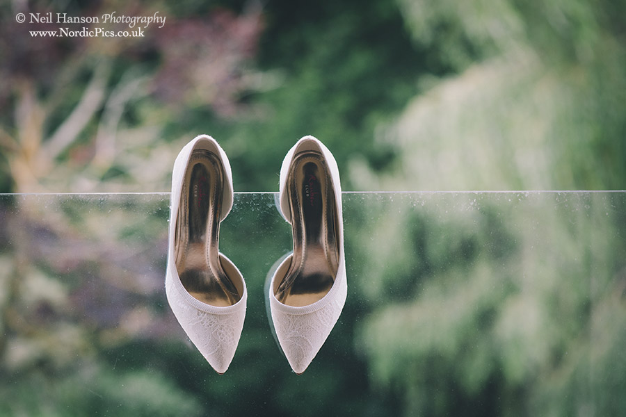 Wedding shoes as Caswell House