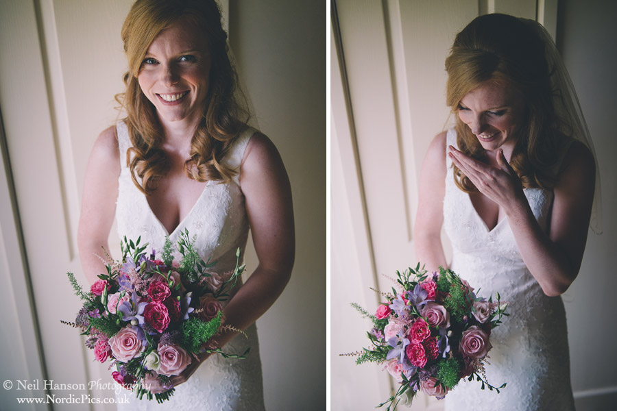 Bride portraits on a Wedding day at Caswell House
