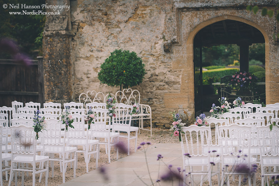 Outdoor Wedding ceremony at Caswell House