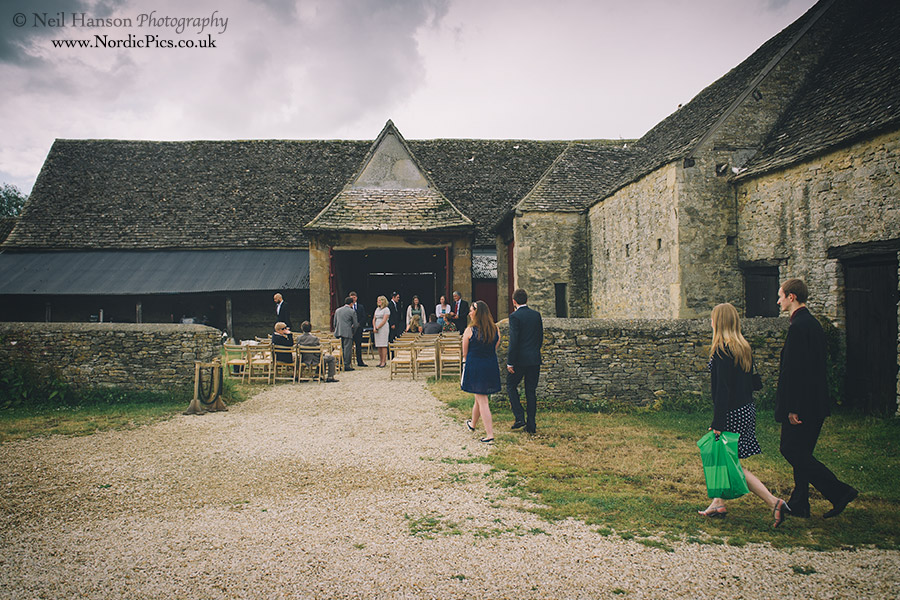 Outdoor Wedding ceremony at Cogges farm Museum Witney