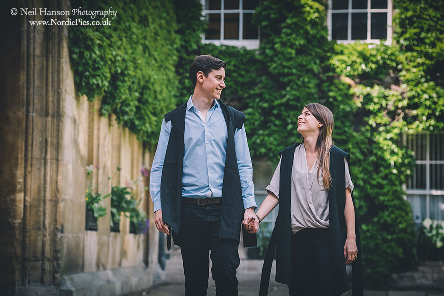 Laura & Richards engagement portraits at Lincoln college oxford