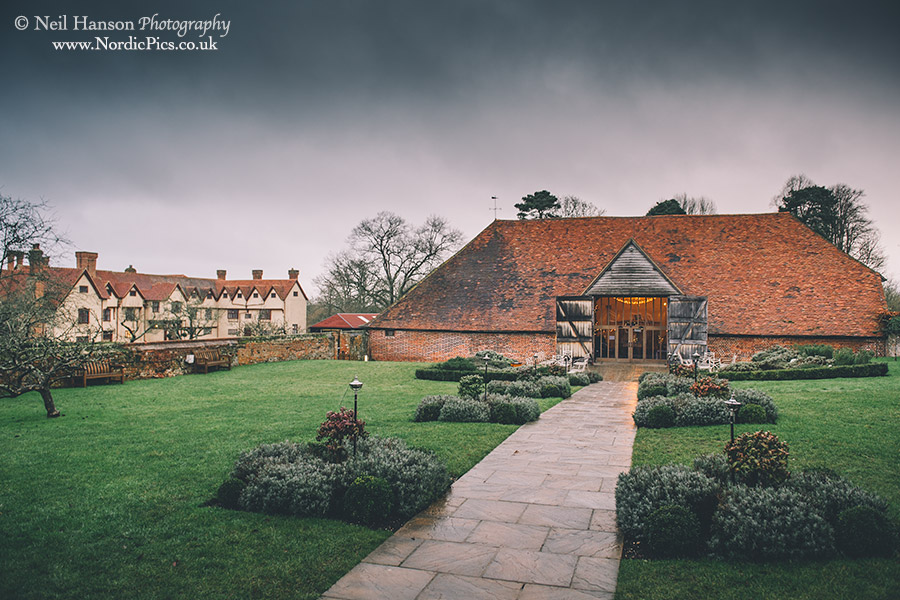 Ufton Court Buildings ready for a Winter Wedding