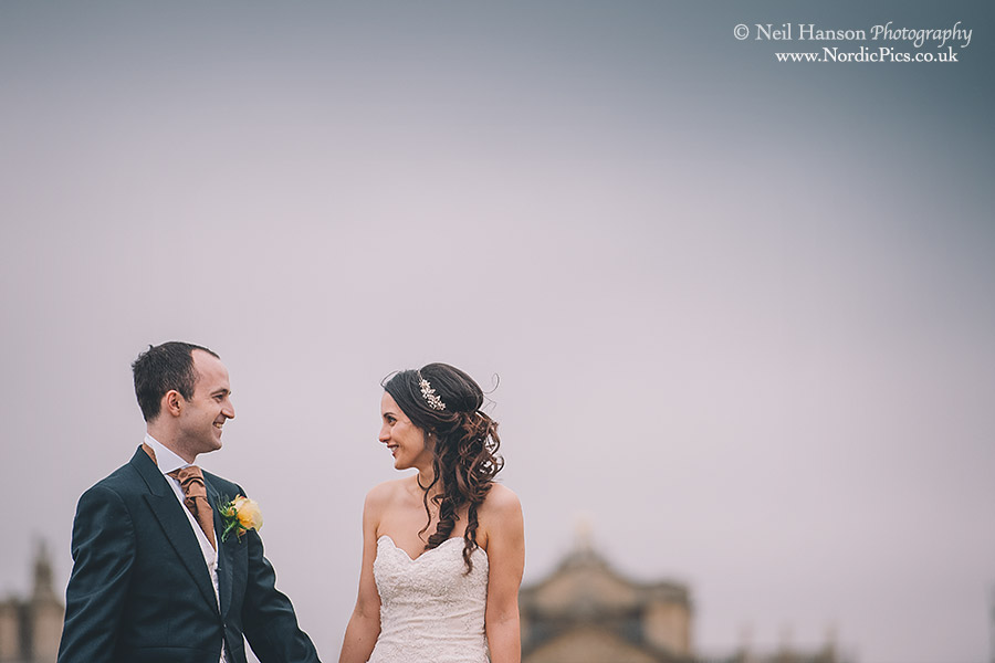 Bride & Groom portraits on their Wedding day at Blenheim Palace