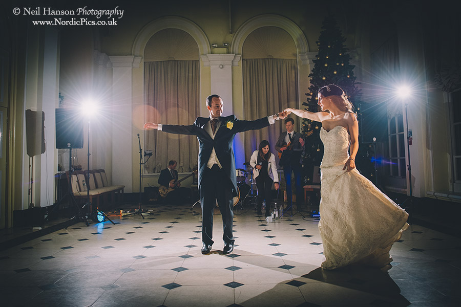 Bride and Grooms first dance on their Wedding day at Blenheim Palace