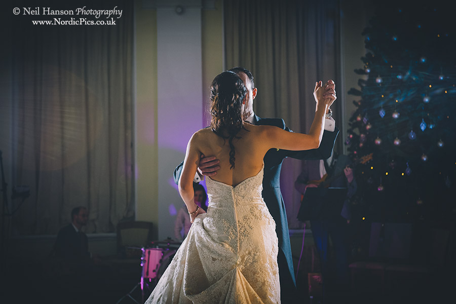 Bride and grooms first dance together at Blenheim Palace