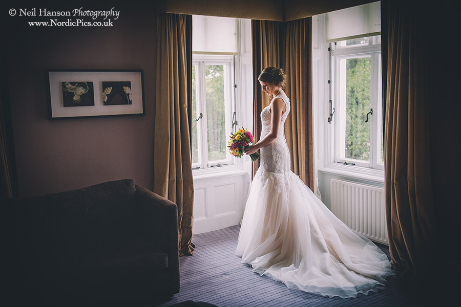 Bride portrait before her Wedding at Milton Hill House